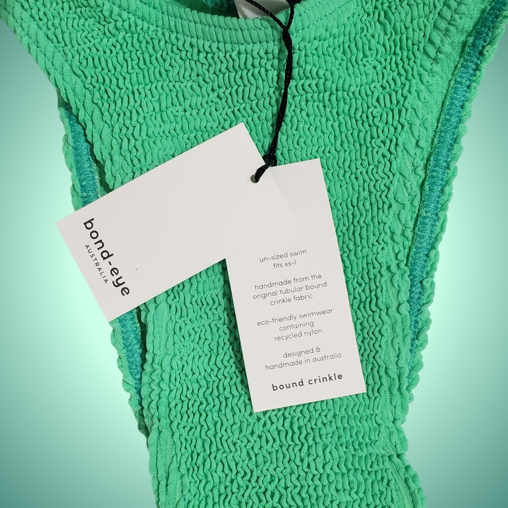 BOND-EYE Sasha Scene Bikini Set One Size Apple Green NWT 💚 - Picture 5 of 5